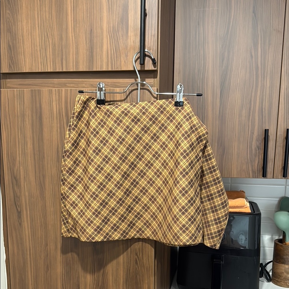 BP Tan and Brown Pencil Mini Skirt for Work